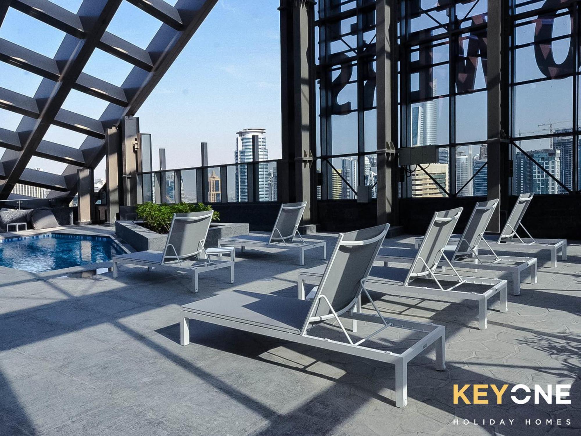Sophisticated One Bedroom With Full Marina View Dubai Luaran gambar