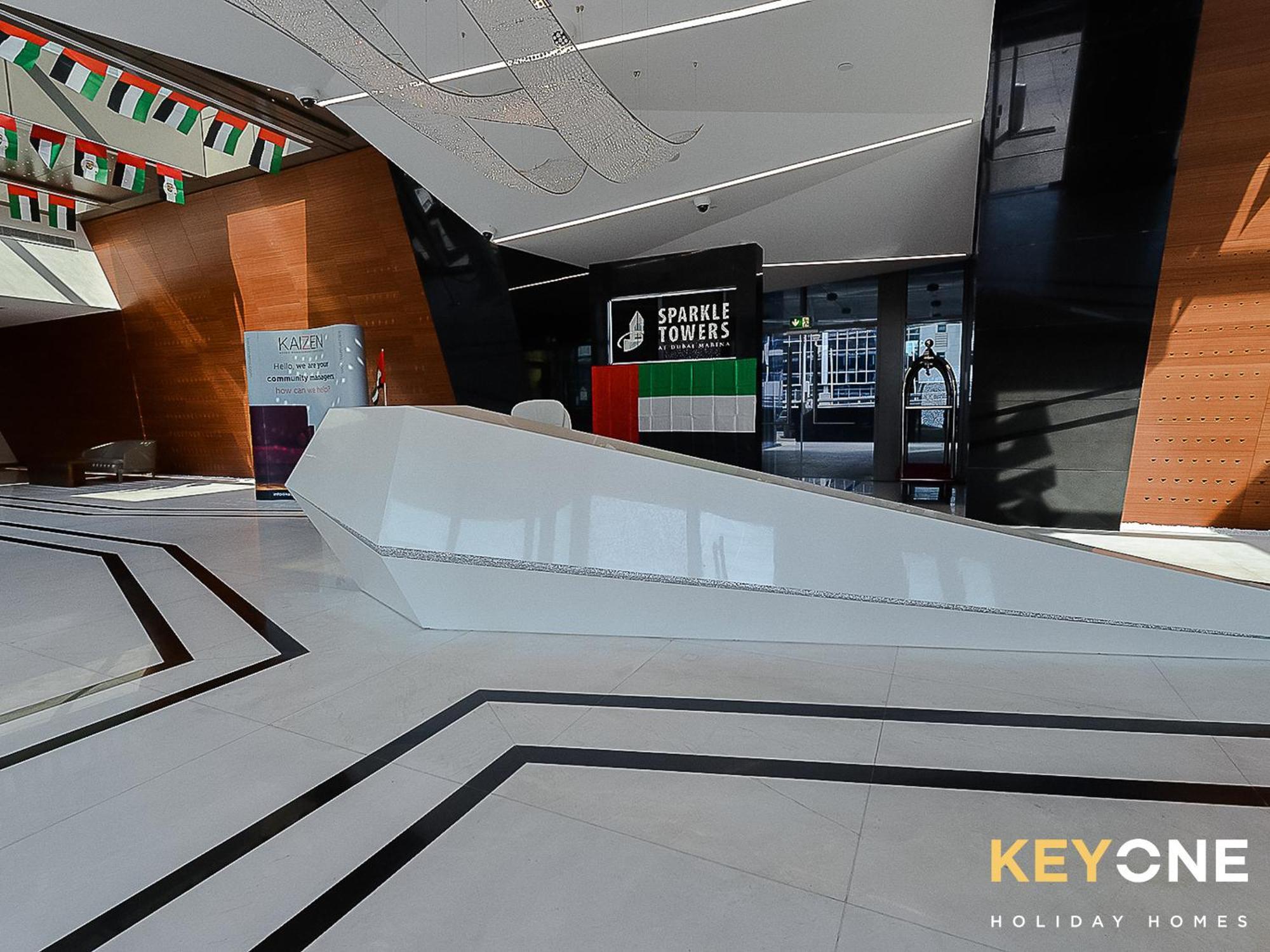 Sophisticated One Bedroom With Full Marina View Dubai Luaran gambar